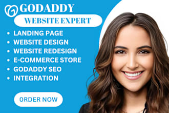 design godaddy website or redesign godaddy website design