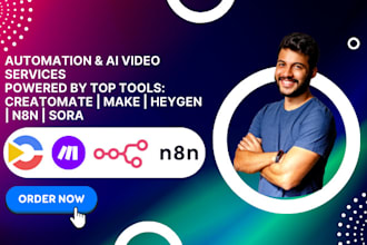be creatomate make com synthesis sora heygen and n8n ai agent expert
