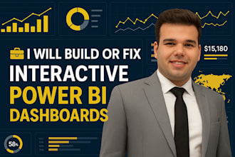 build or fix interactive power bi dashboards