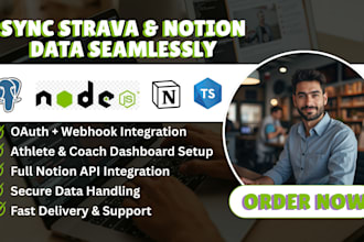 integrate strava or notion API oauth, webhook, prisma backend with token encrypt