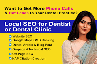 do monthly local SEO for dentist to rank website and gmb