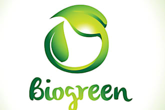 make eco friendly, green, natural, organic, agriculture logo