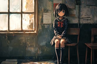 do manga and anime character illustration