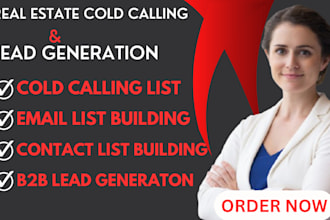 do real estate cold calling, appointment settings and lead generation