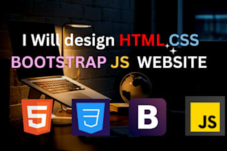 be your web programmer in html, css, bootstrap and js