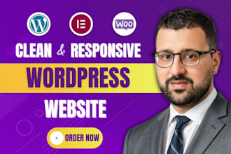 develop a wordpress website design with elementor, acf, or elementor pro