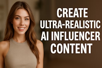 create ultra realistic ai influencer content for you