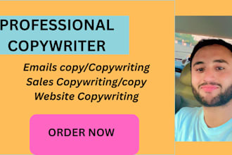 write sales copywriting  for a sales page, sales funnel, emails , website copy