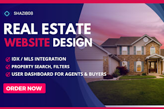design real estate wordpress website with idx mls integration