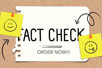 fact check and proof read your article