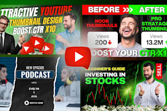 design ctr booster eye catchy podcast thumbnail design
