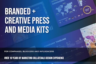 design a creative and branded media kit, press kit