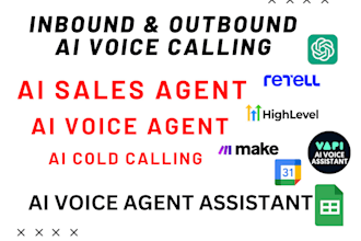 inbound outbound ai sales agent vapi ai cold calling ghl voice retell make com