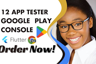 provide 20 app tester 12 tester google play console closed testing