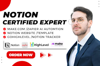 setup notion template make com zapier ai automation gohighlevel workflow pabbly