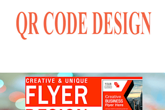 design qr code with logo and call to action text in 2 hrs