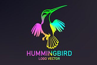 do outstanding hummingbird logo with express delivery