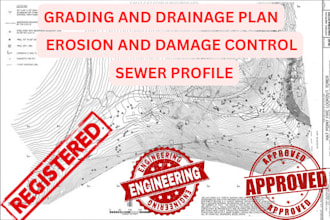 draw grading and drainage plan, erosion control, storm water for city permit