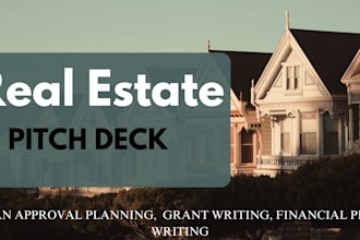 design investor ready real estate pitch deck presentation for UK USA asia
