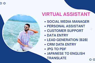 be your professional virtual assistant for customer  service and chat support