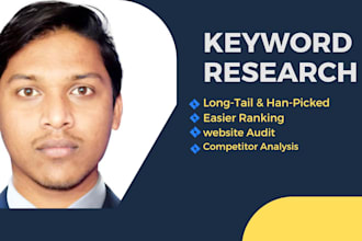 do keyword research, website audit, and competitor analysis for your website
