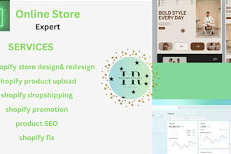 build and fix shopify store for professional results