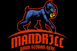 design professional cartoon and mascot monkey logo