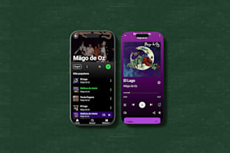 design a modern mobile app UI in figma for ios or android