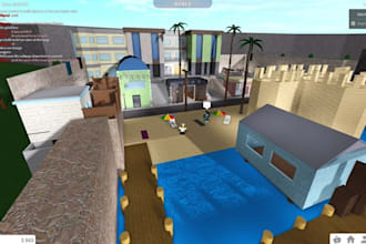 develop complete roblox game with custom map, scripting animations