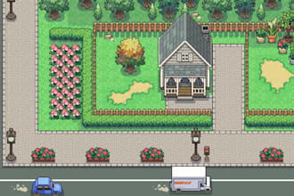 do pixel art tileset top down tile map rpg game art assets sprites sheet