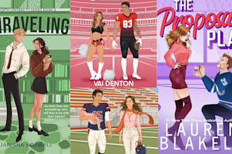 do spicy nsfw fantasy college hockey sport romance character art book cover art