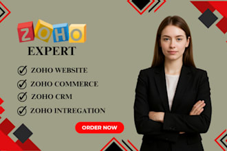 design a responsive website on zoho sites and commerce for online store