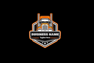 draw trucking business,dispatcher,transport logo for you