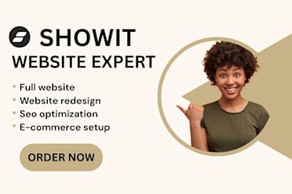 create showit website redesign, showit template and showit SEO expert