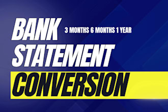do reconcile bank statement PDF to editable format