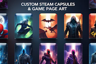 create your custom steam capsule for your page or game