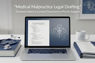 draft medical malpractice legal documents and demand letters