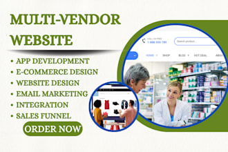 build multi vendor ecommerce marketplace website custom marketplace ads website