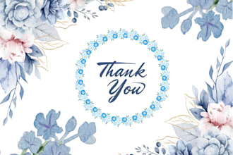 create wonderful birthday cards, wedding invitation cards and thank you card