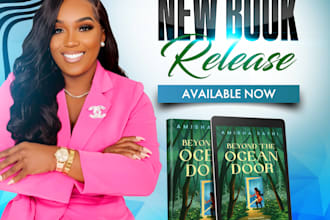 do a professional book signing and book launching flyer