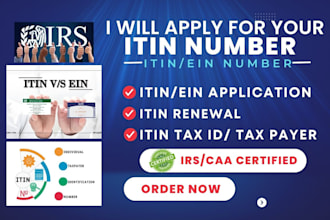 apply to get your itin number as an irs caa