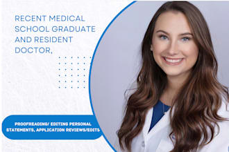 review your medical school application and provide feedback