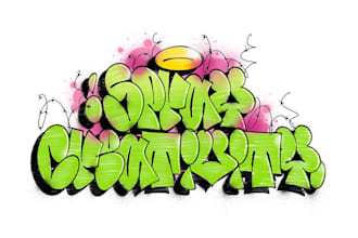 design a unique graffiti style logo for your