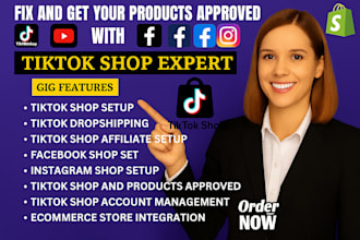 setup tiktok shop listing dropshipping shopify product listing shopify cro audit