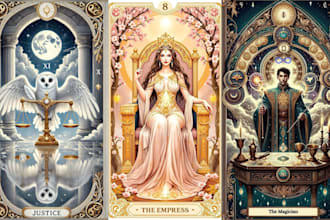 design custom tarot, oracle, or pokémon card decks and boxes