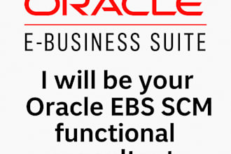 be your oracle ebs scm functional consultant