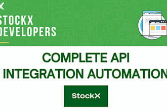 integrate stockx API and automate product listings with excel or database