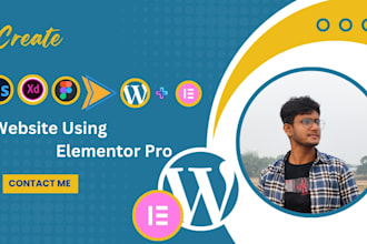 convert figma to wordpress and wordpress website using elementor pro