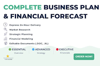 craft an all inclusive business plan with financial forecasts
