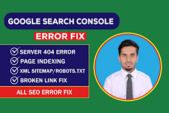 fix google search console error and page indexing issue